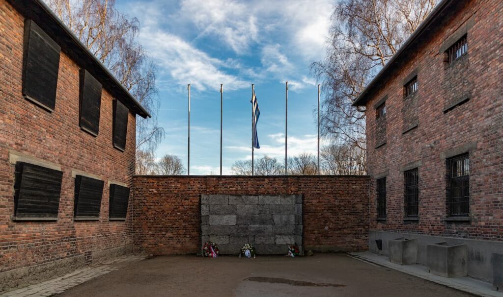 muro della morte auschwitz